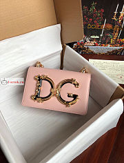 Dolce & Gabbana Nappa DG Girls Bag In Leather Light Pink 21x14.5x3cm - 1