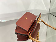 Valentino Loco Garavani Shoulder Bag In Leather Brown 27x13x6cm - 4