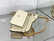 Valentino Loco Garavani Shoulder Bag In Leather White 27x13x6cm - 6