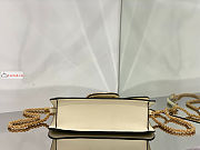 Valentino Loco Garavani Shoulder Bag In Leather White 27x13x6cm - 3