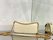 Valentino Loco Garavani Shoulder Bag In Leather White 27x13x6cm - 2