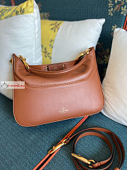 Valentino Stud Sign Hobo Bag Brown 20x15x7cm - 4