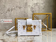 Louis Vuitton Petite Malle Monogram Motif White M20847 20x12.5x6cm - 1