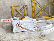 Louis Vuitton Petite Malle Monogram Motif White M20847 20x12.5x6cm - 3