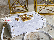 Louis Vuitton Petite Malle Monogram Motif White M20847 20x12.5x6cm - 6