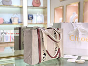 Chloe Medium Woody Tote Bag Brown 37x26x12cm - 3