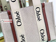 Chloe Medium Woody Tote Bag Brown 37x26x12cm - 6
