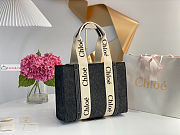 Chloe Medium Woody Tote Bag Dark Grey 37x26x12cm - 5