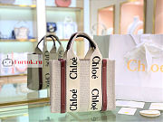 Chloe Small Woody Tote Bag Brown 26.5x20x8cm - 1