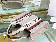 Chloe Small Woody Tote Bag Brown 26.5x20x8cm - 5