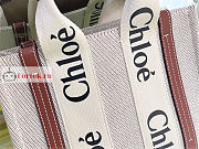 Chloe Small Woody Tote Bag Brown 26.5x20x8cm - 2