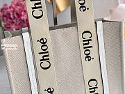 Chloe Small Woody Tote Bag White 26.5x20x8cm - 4