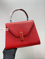 Valextra Medium Iside Bag Leather Red 12x20x26cm - 1