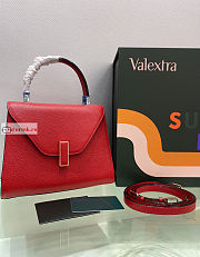 Valextra Medium Iside Bag Leather Red 12x20x26cm - 4