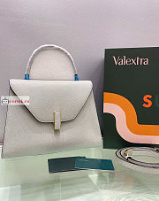 Valextra Medium Iside Bag Leather White 12x20x26cm - 3