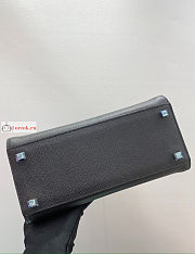 Valextra Medium Iside Bag Leather Black 12x20x26cm - 5