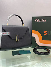 Valextra Medium Iside Bag Leather Black 12x20x26cm - 2