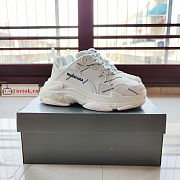 Balenciaga Triple S All Over Logo Sneaker White  - 2