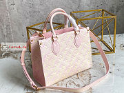 Louis Vuitton Onthego PM Sprayed Pink M46168 25x19x11.5cm - 6