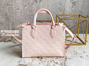 Louis Vuitton Onthego PM Sprayed Pink M46168 25x19x11.5cm - 4