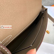 Hermes Kelly Cut Clutch Epsom Leather Mocha 31x13x2.5cm - 6