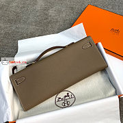 Hermes Kelly Cut Clutch Epsom Leather Mocha 31x13x2.5cm - 2