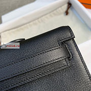 Hermes Kelly Cut Clutch Epsom Leather Black 31x13x2.5cm - 4
