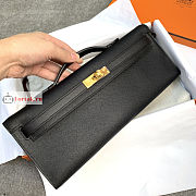Hermes Kelly Cut Clutch Epsom Leather Black 31x13x2.5cm - 3