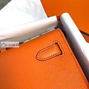 Hermes Kelly Cut Clutch Epsom Leather Orange 31x13x2.5cm - 3