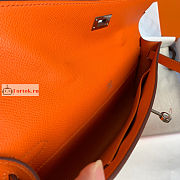 Hermes Kelly Cut Clutch Epsom Leather Orange 31x13x2.5cm - 5