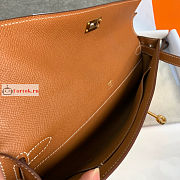 Hermes Kelly Cut Clutch Epsom Leather Brown 31x13x2.5cm - 4