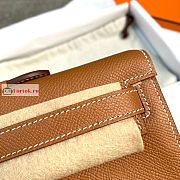 Hermes Kelly Cut Clutch Epsom Leather Brown 31x13x2.5cm - 2