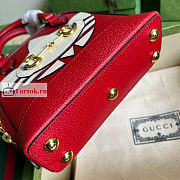 Gucci Mini Horsebit 1955 Bag Red 677212 20x19.5x7.5cm - 3