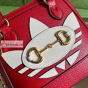 Gucci Mini Horsebit 1955 Bag Red 677212 20x19.5x7.5cm - 2