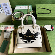 Gucci Mini Horsebit 1955 Bag White 677212 20x19.5x7.5cm - 1