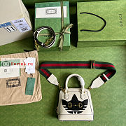 Gucci Mini Horsebit 1955 Bag White 677212 20x19.5x7.5cm - 5