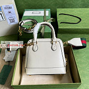 Gucci Mini Horsebit 1955 Bag White 677212 20x19.5x7.5cm - 3