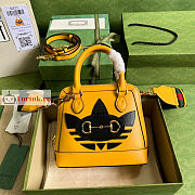 Gucci Mini Horsebit 1955 Bag Yellow 677212 20x19.5x7.5cm - 1