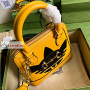 Gucci Mini Horsebit 1955 Bag Yellow 677212 20x19.5x7.5cm - 4