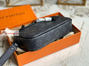 Louis Vuitton Pochette Volga Monogram Eclipse Canvas M68321 23x11.5x4cm - 5