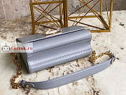Louis Vuitton Twist MM Handbag Gray M59218 23x17x9.5cm - 2