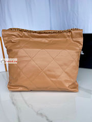 Chanel 22 Handbag Calfskin Leather Brown AS3261 38×42×8cm - 4