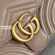 Gucci Medium GG Marmont Shoulder Bag Beige 443496 30x8x20cm - 3