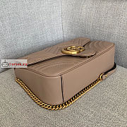 Gucci Medium GG Marmont Shoulder Bag Beige 443496 30x8x20cm - 6