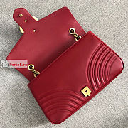 Gucci Medium GG Marmont Shoulder Bag Red 443496 30x8x20cm - 4