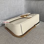 Gucci Medium GG Marmont Shoulder Bag White 443496 30x8x20cm - 5