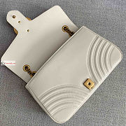 Gucci Medium GG Marmont Shoulder Bag White 443496 30x8x20cm - 2