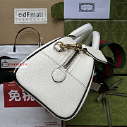 Gucci Mini Duffle Bag Leather White 702397 31.5x18x15.5cm - 4