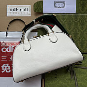 Gucci Mini Duffle Bag Leather White 702397 31.5x18x15.5cm - 3