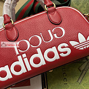 Gucci Mini Duffle Bag Leather Red 702397 31.5x18x15.5cm - 5